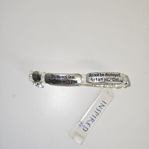 NWOT | One Size | Inspired by 31 | Silver Scripture Stretch Bracelet